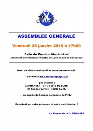 ASSEMBLEE GENERALE 2019